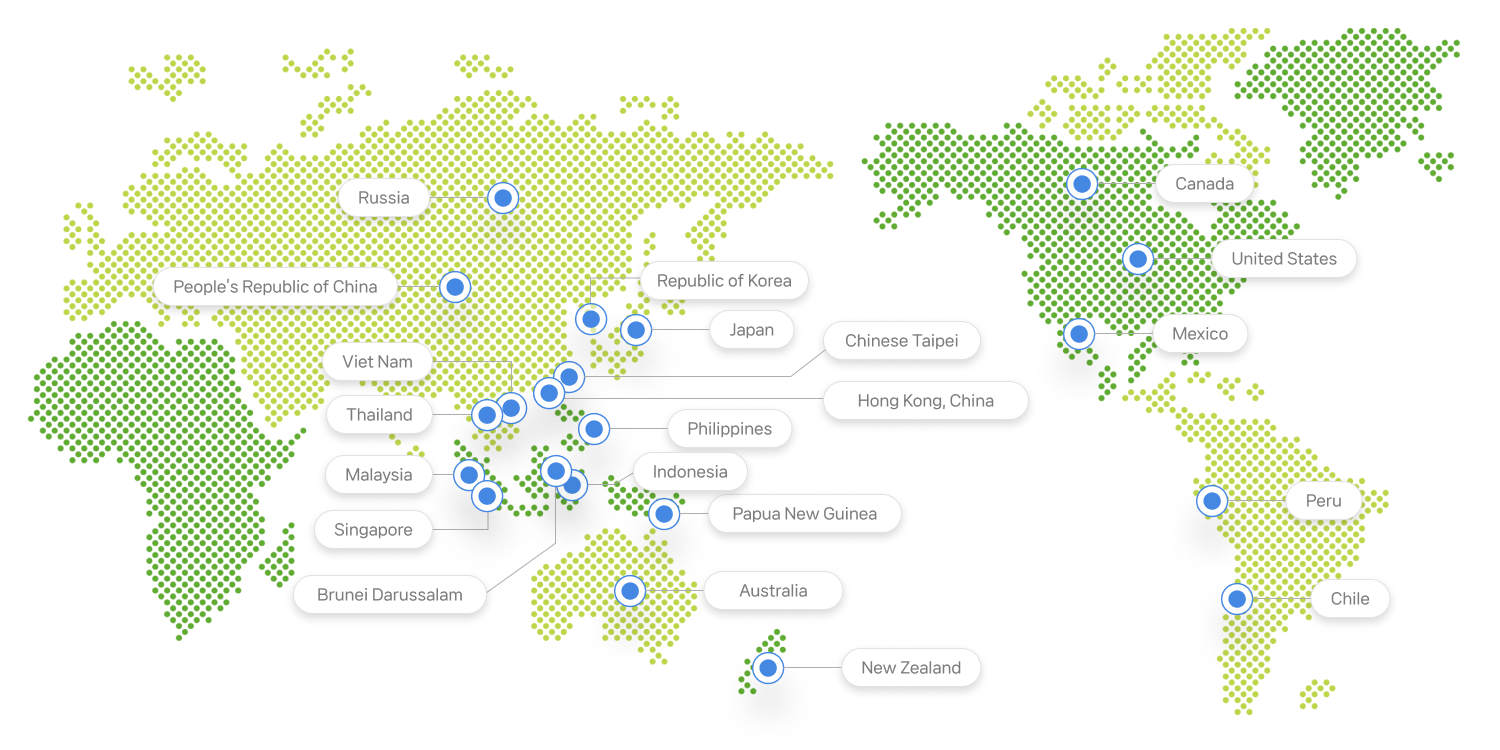 APEC 21개 회원국 현황 이미지