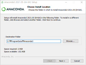 (그림 4-2-5) Anaconda 설치과정 -4-
